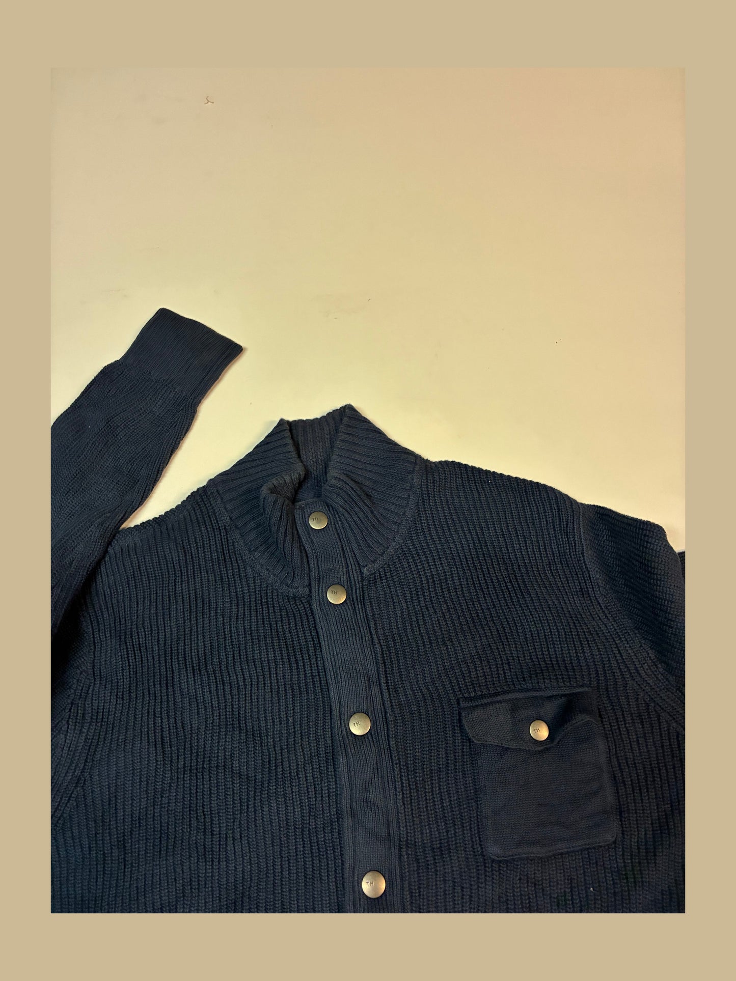 Vintage Tommy Hilfiger Strick Cardigan L 6 3 0 5