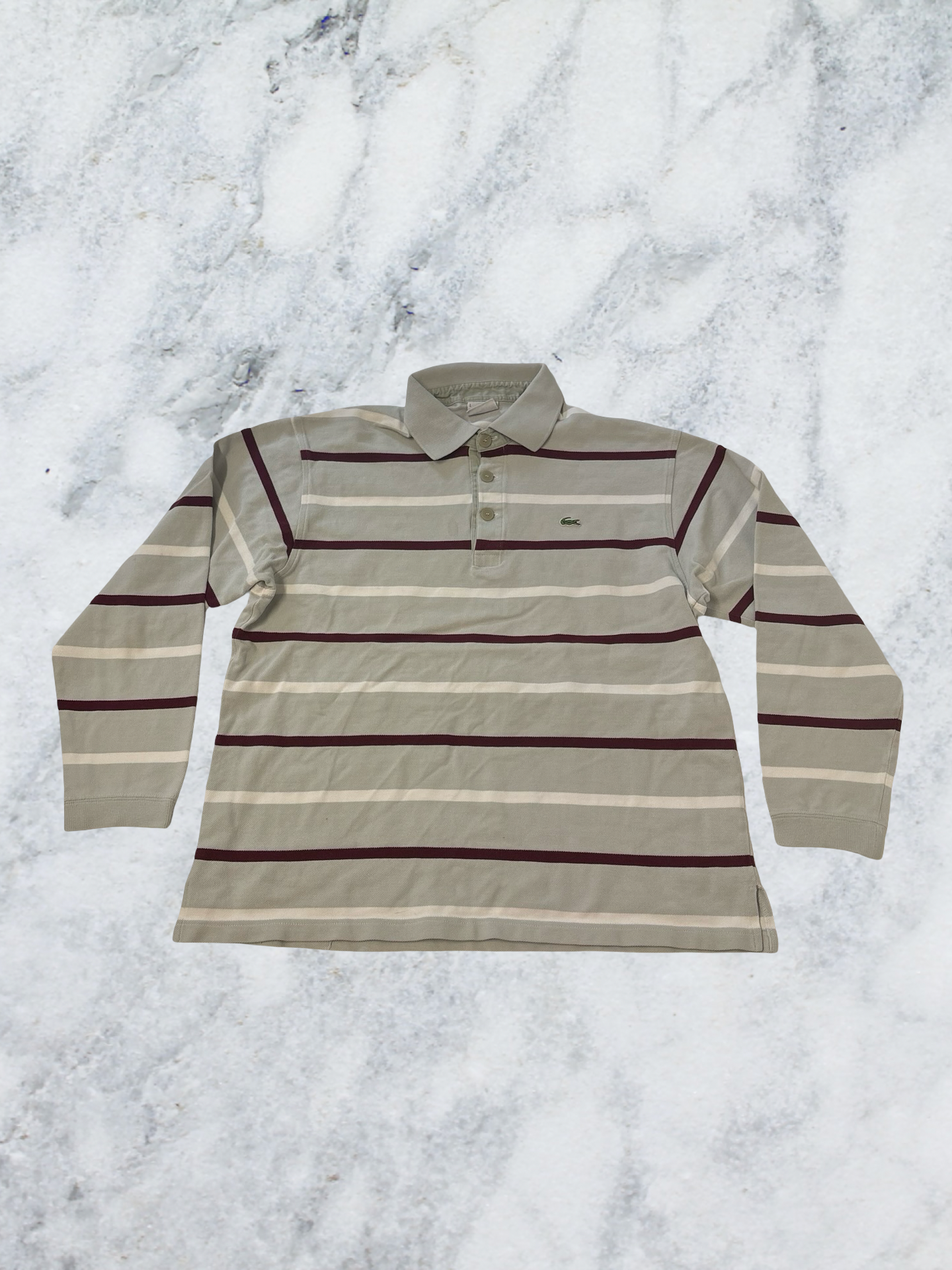 Lacoste Vintage Langarm Rubgy Polo  L 7497