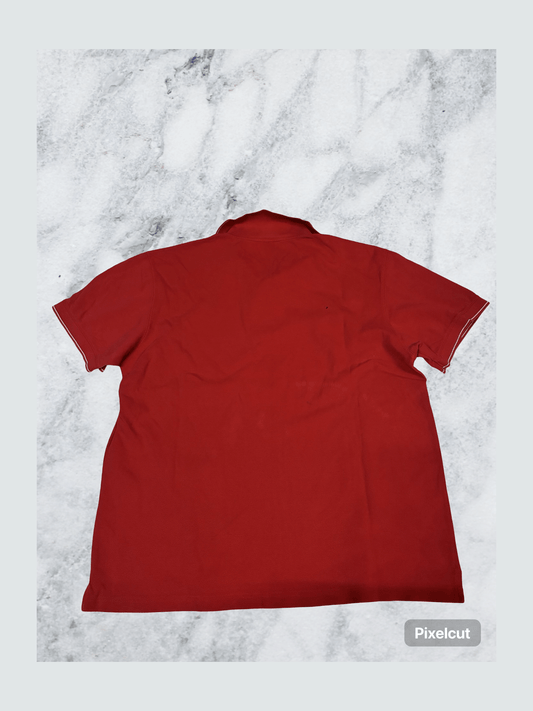 Vintage Reebok polo shirt mit Loch M 6461
