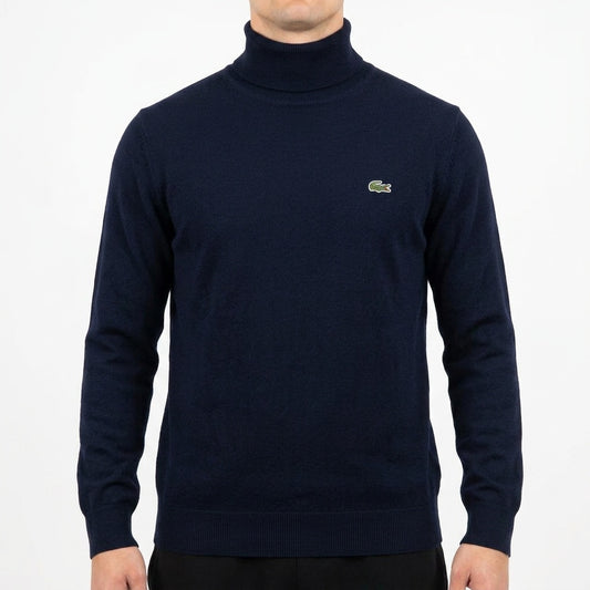 Lacoste Vintage Rollkragenpullover Wolle S navy 728 2