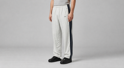 Nike Vintage Trackpants S 5492 – worn on model, photorealistic front view