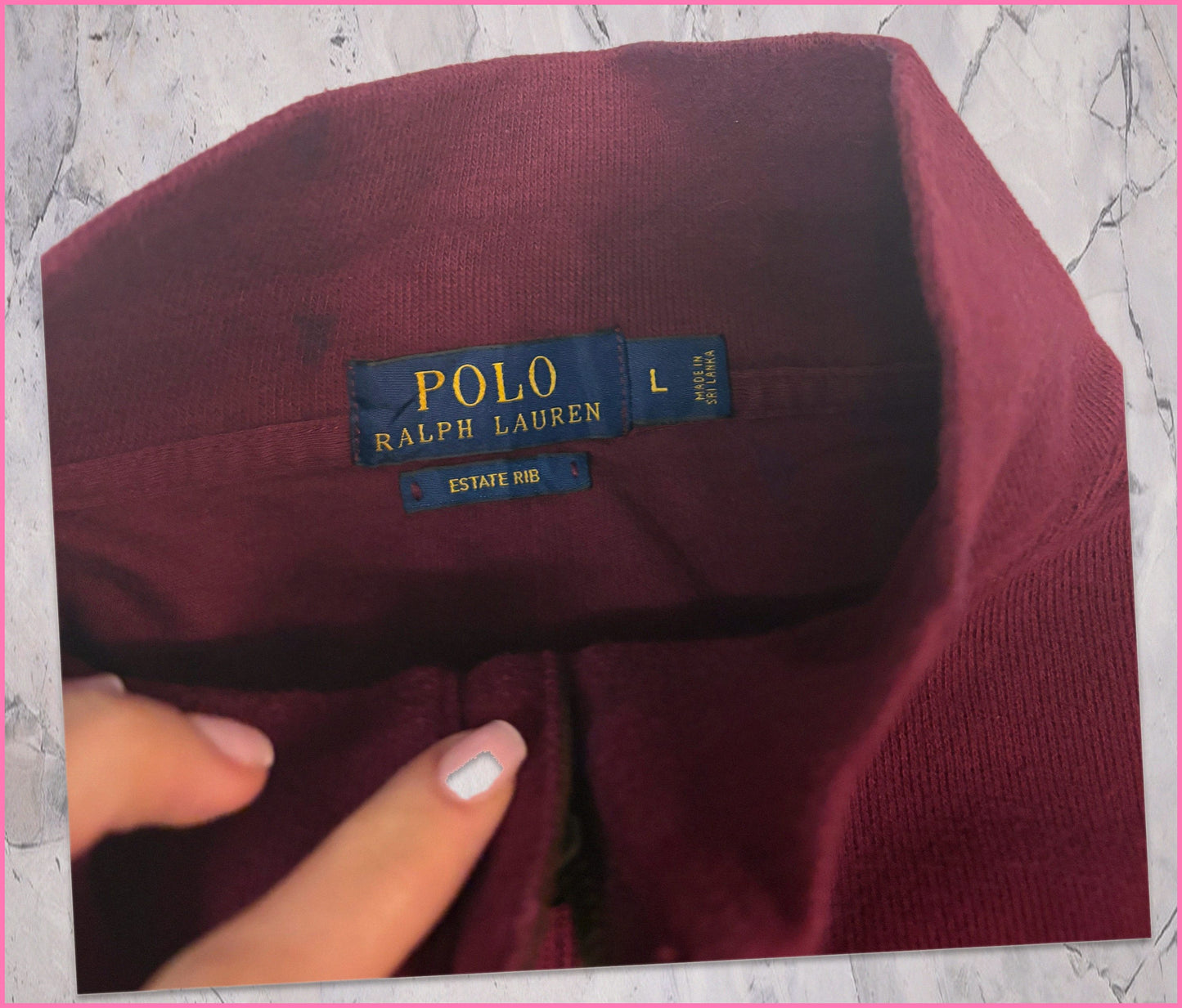 Polo Ralph Lauren Vintage Zip-pullover L Zip abgebrochen 6-1-6-5