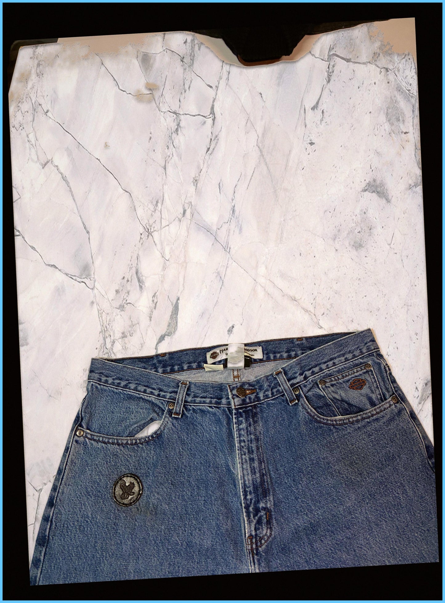 Vintage Harley Davidson Jeans baggy 38/30 fit M 6-2-7-1