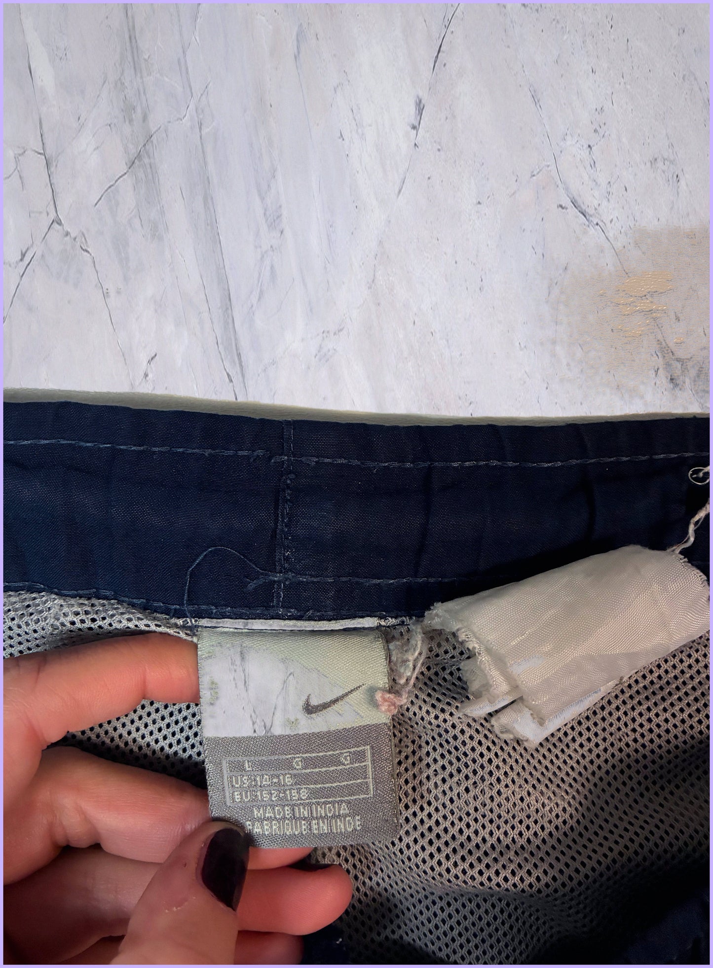 Vintage Nike Trackpants baggy Kids L fit XS 5-9-8-1