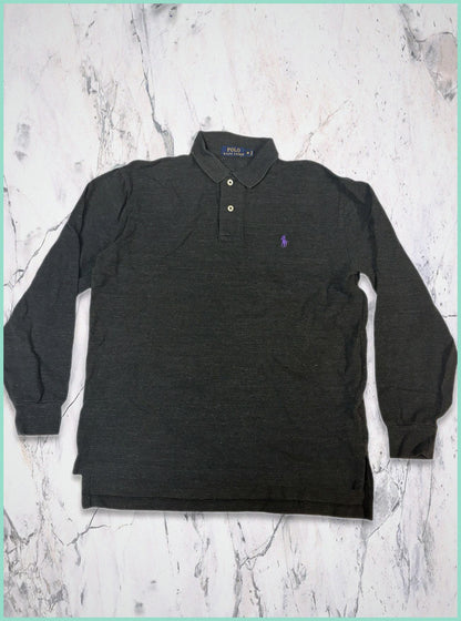 Polo Ralph Lauren Vintage Langarm Poloshirt M 5-8-0-9
