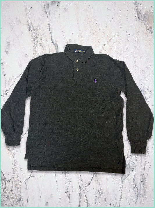 Polo Ralph Lauren Vintage Langarm Poloshirt M 5-8-0-9