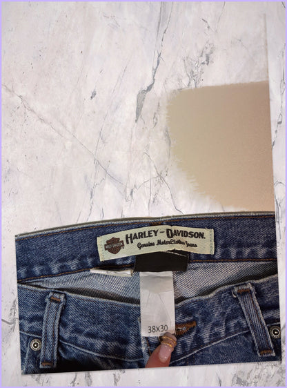 Vintage Harley Davidson Jeans baggy 38/30 fit M 6-2-7-1