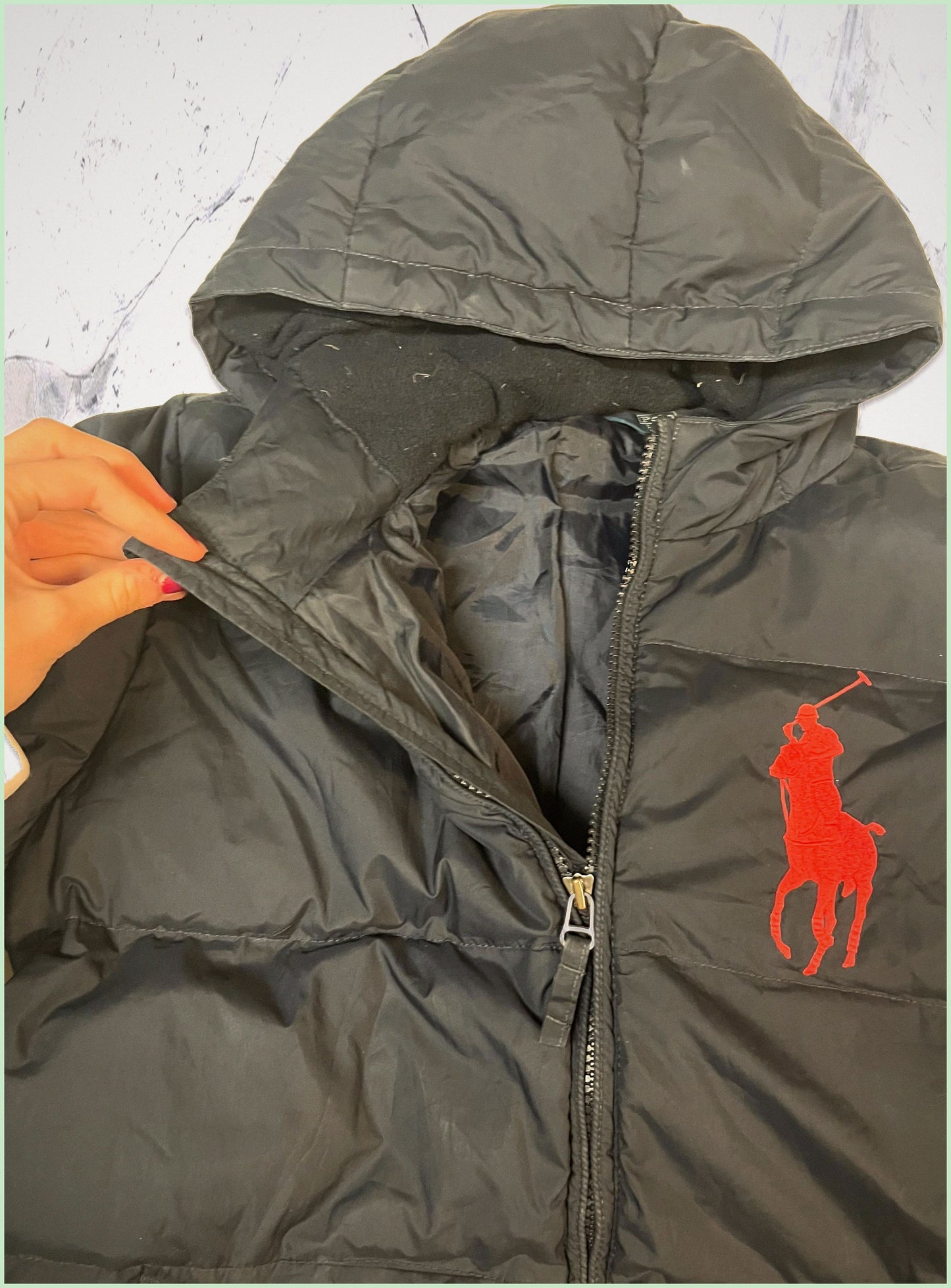 Polo Ralph lauren vintage daunenjacke kids l fit xs