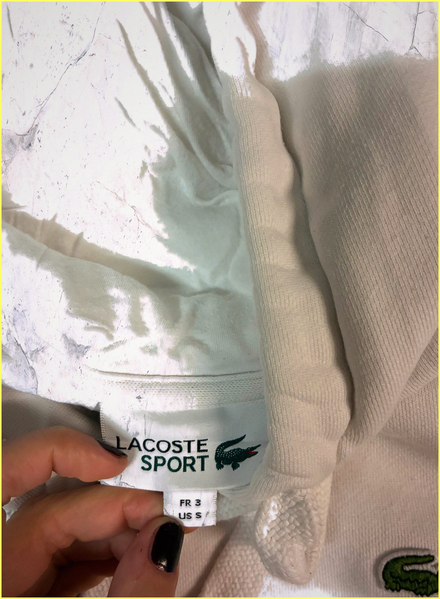 Vintage Lacoste Hoodie S fit XS 5-9-9-4