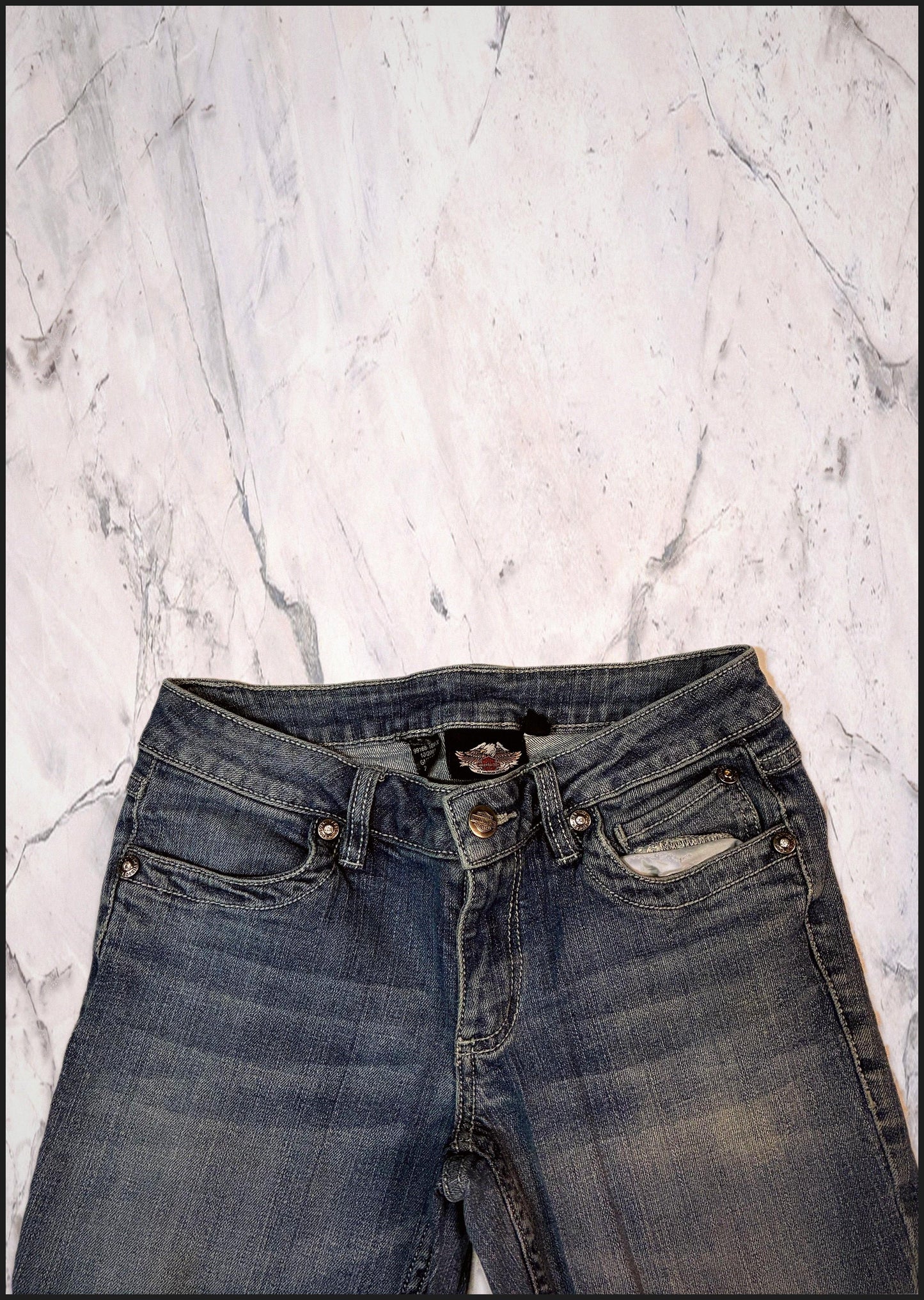 Vintage Harley Davidson Jeans bootcut S 6-264