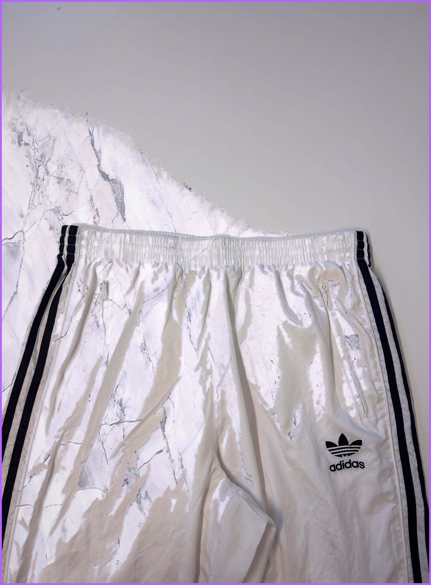 Adidas Vintage Trackpants Xl Reißverschluss linke Hosentasche klemmt 7-3-5-1