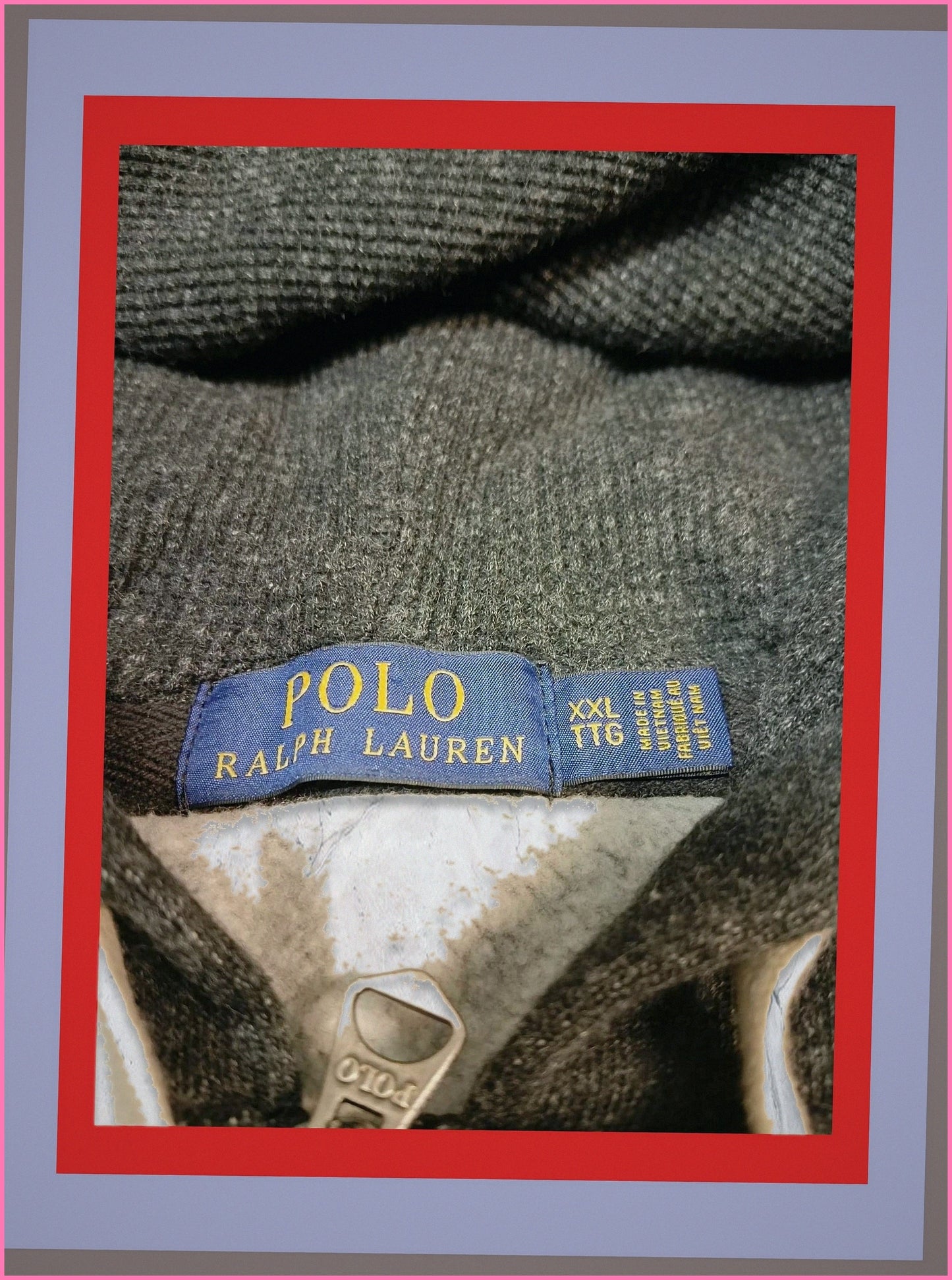 Polo Ralph Lauren Vintage Zip Hoodie XXL 1-6-2-6