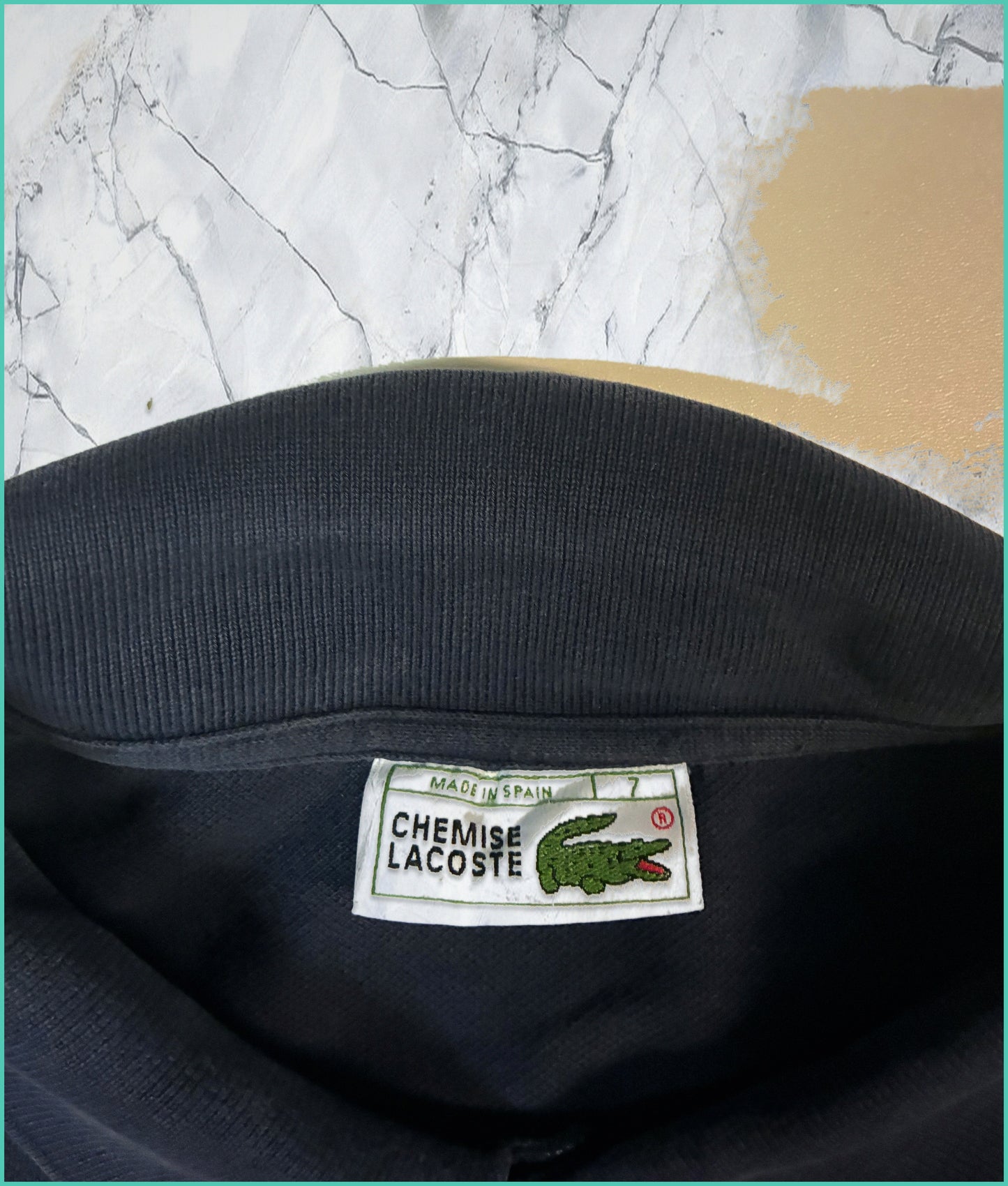 Vintage Lacoste Sweatshirt M Navy 6-0-7-2