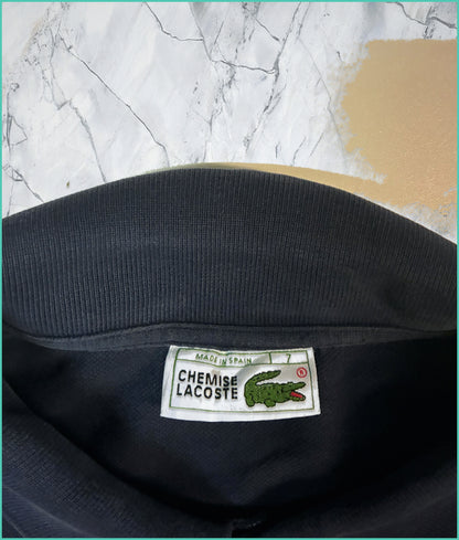 Vintage Lacoste Sweatshirt M Navy 6-0-7-2