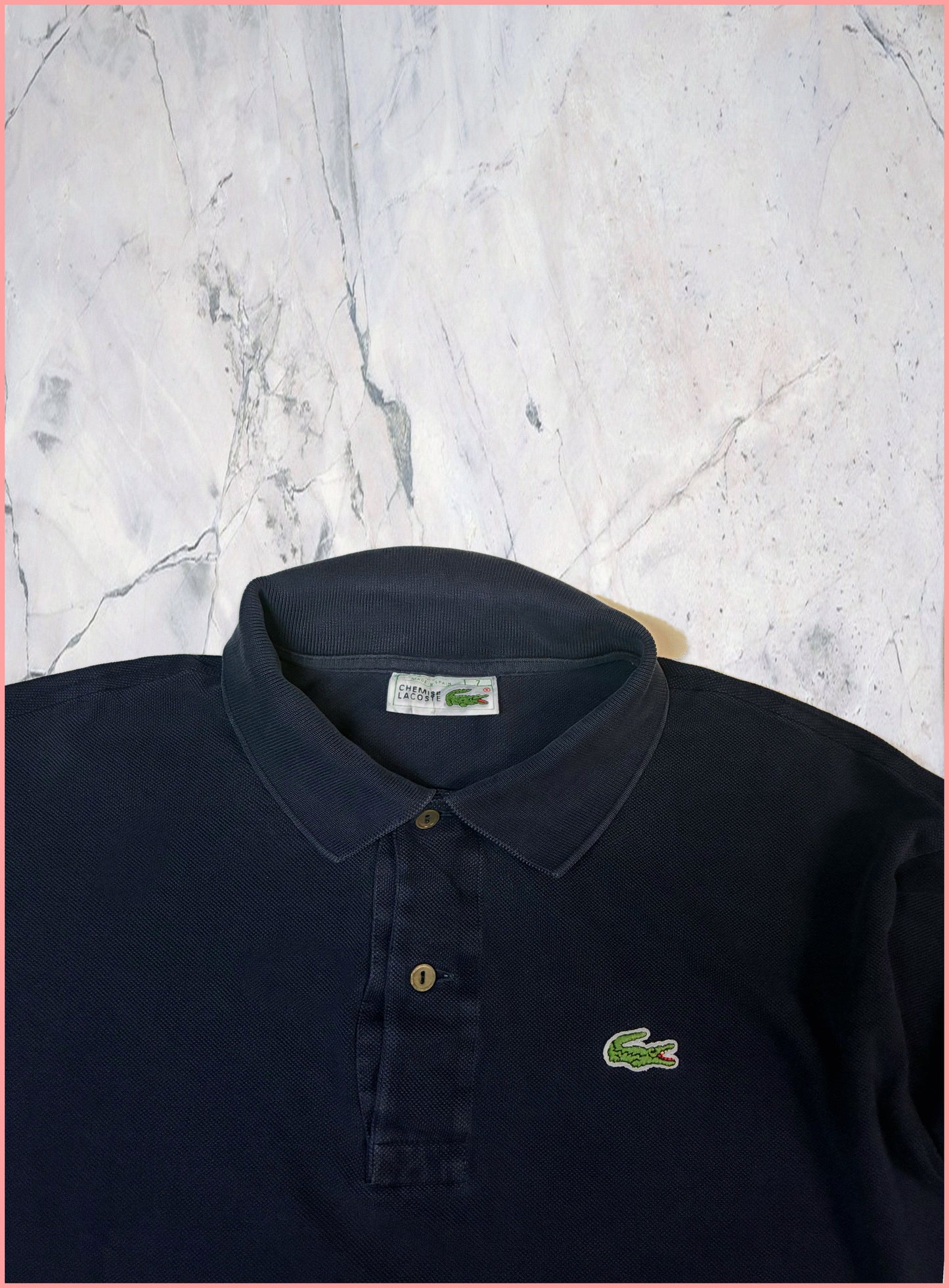 Vintage Lacoste Sweatshirt M Navy 6-0-7-2