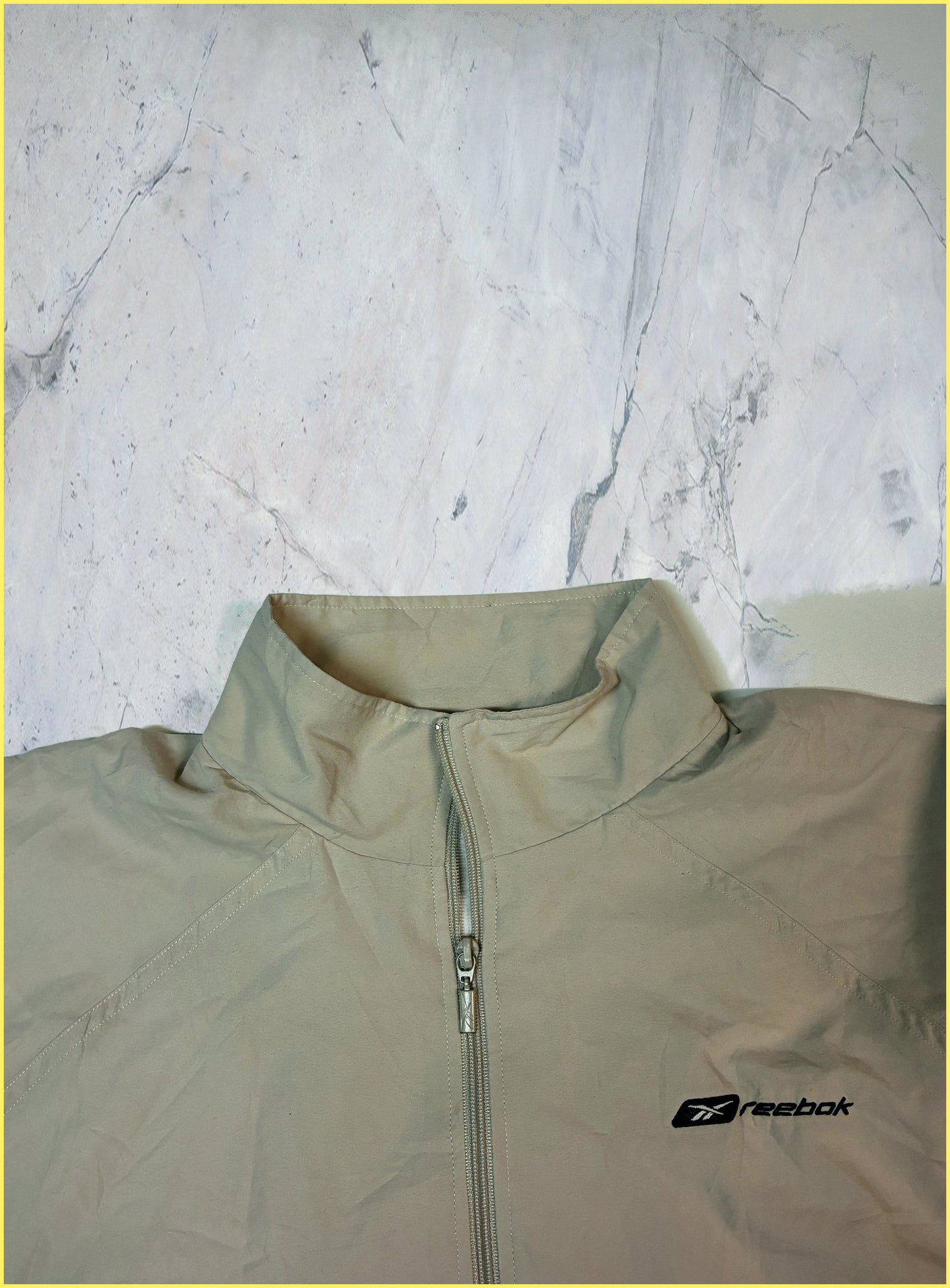 Vintage Reebok Trainingsjacke beige M - L 5-9-2-8