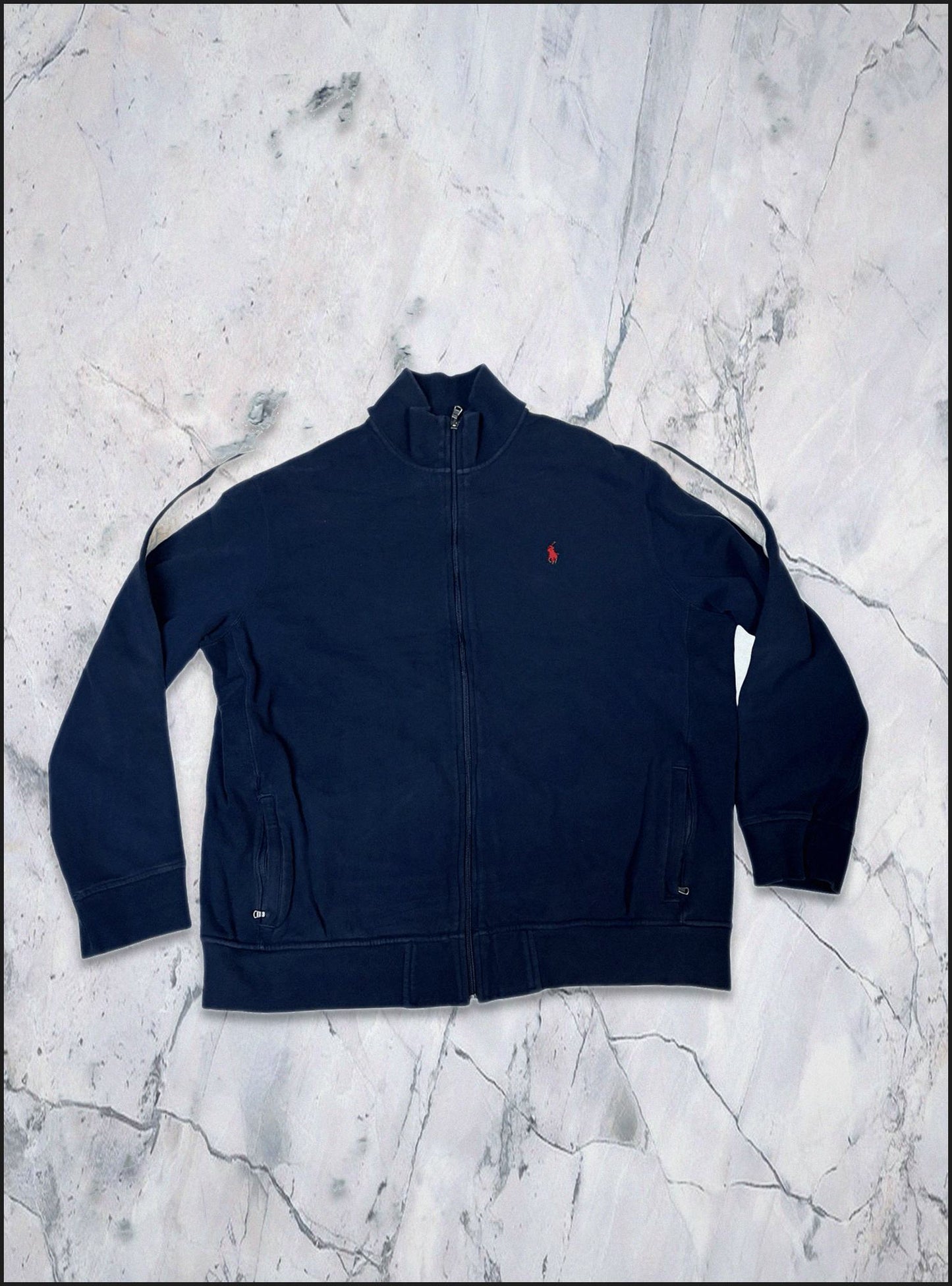 Polo Ralph Lauren Vintage Zipper Xxl Navy 6-3-2-4
