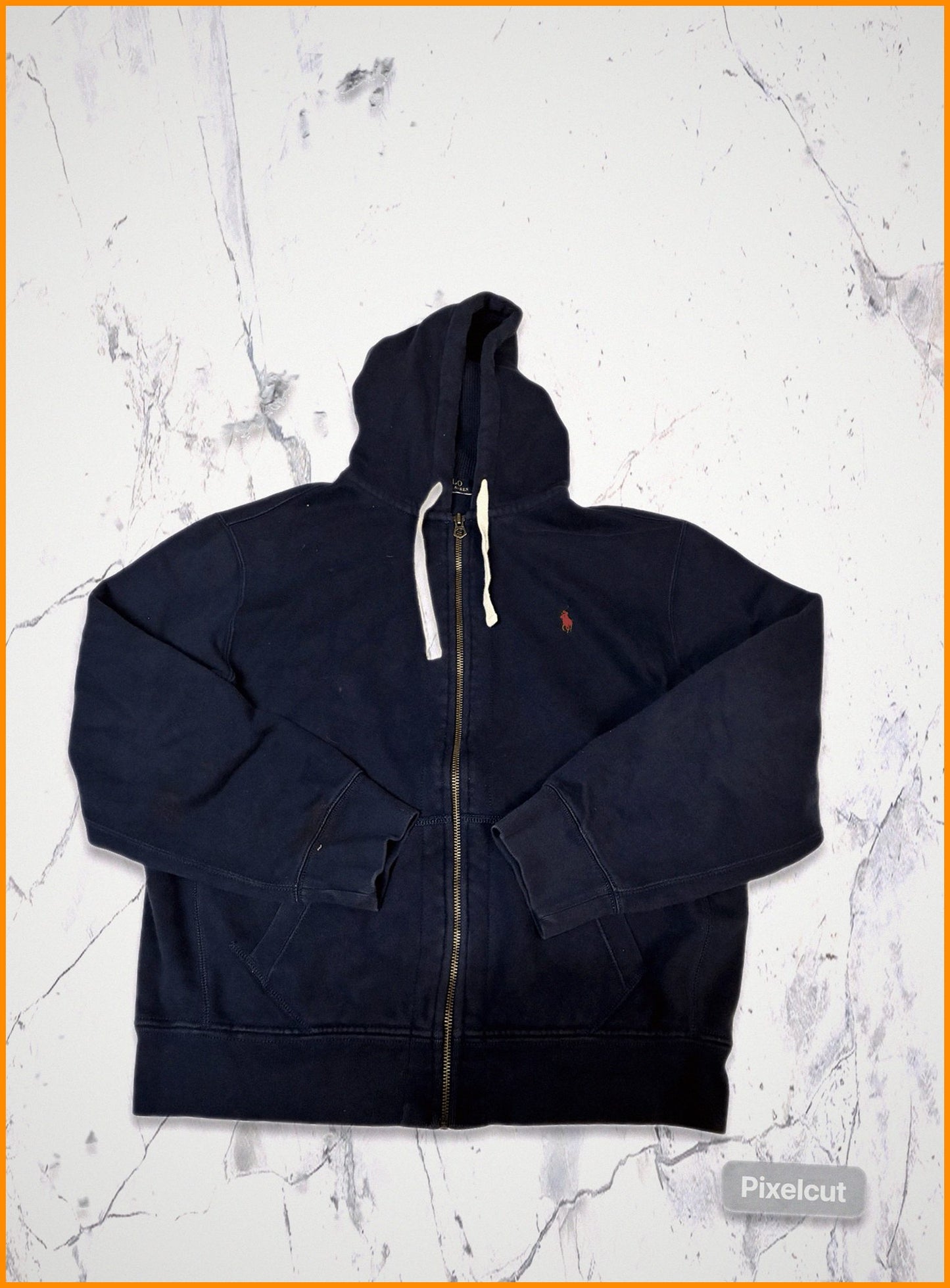 Vintage Polo Ralph Lauren Hoodie navy XL fit S 6-0-9-1