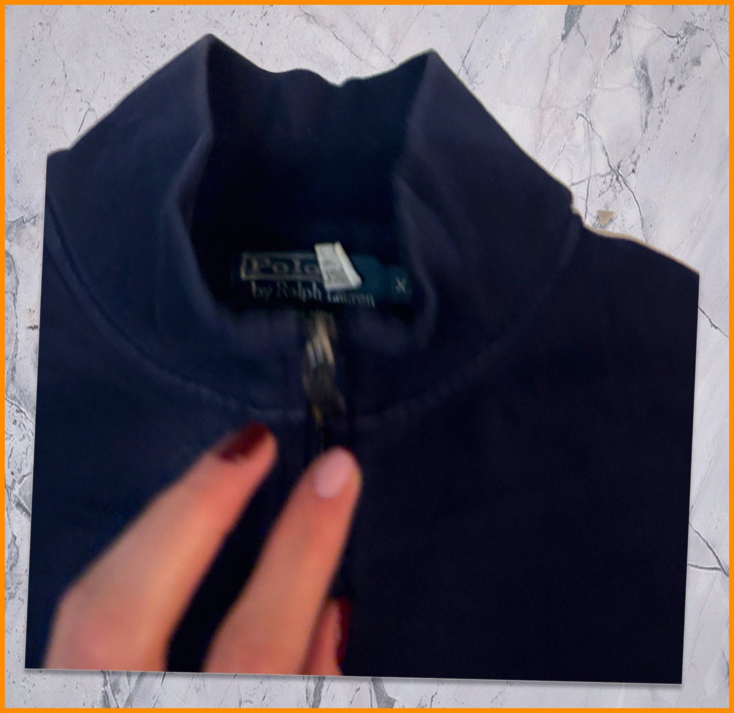 Polo Ralph Lauren Vintage Zipper Xxl Navy 6-3-2-4