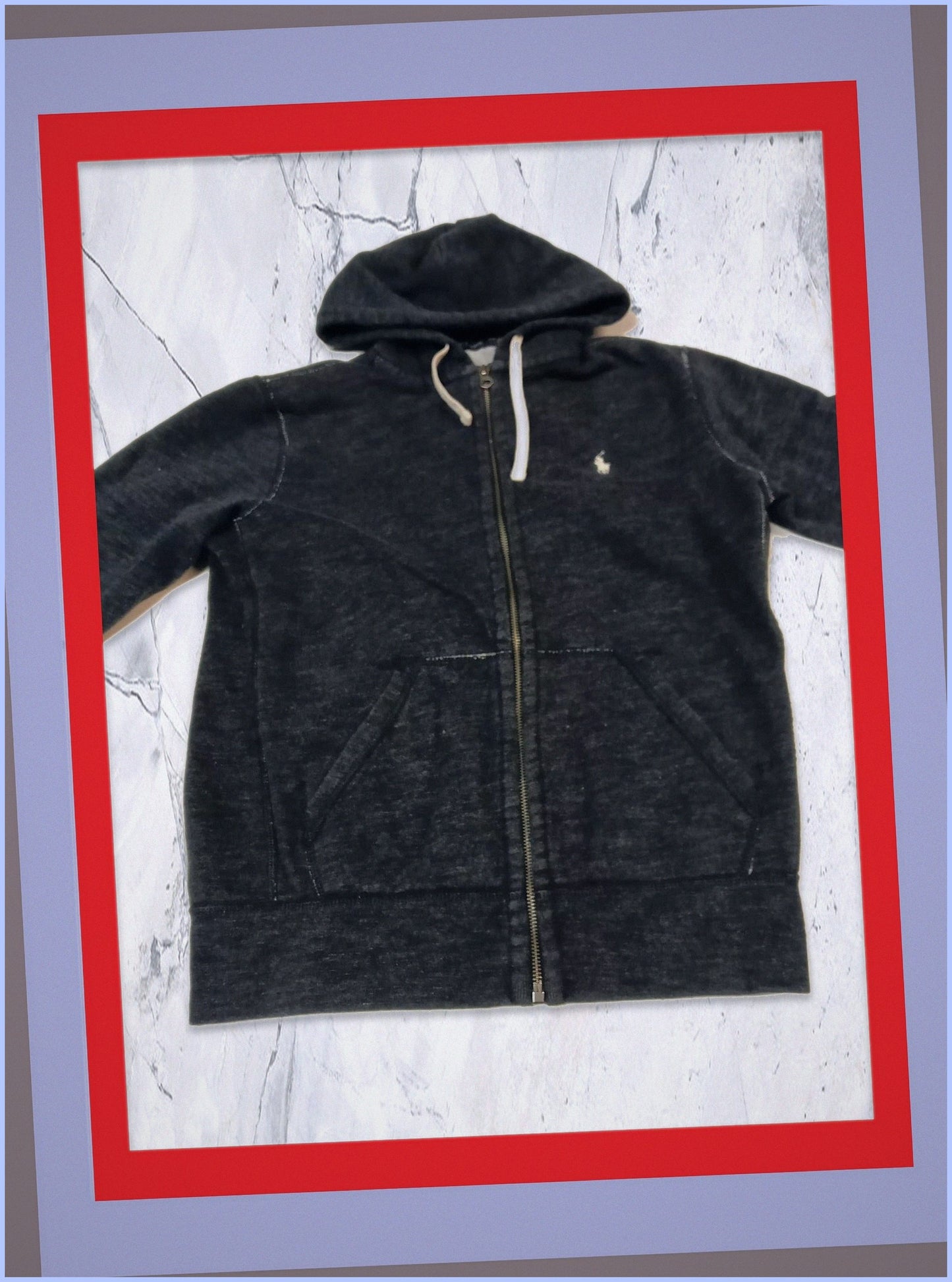 Ralph Lauren Vintage Zip Hoodie L 1-6-6-7