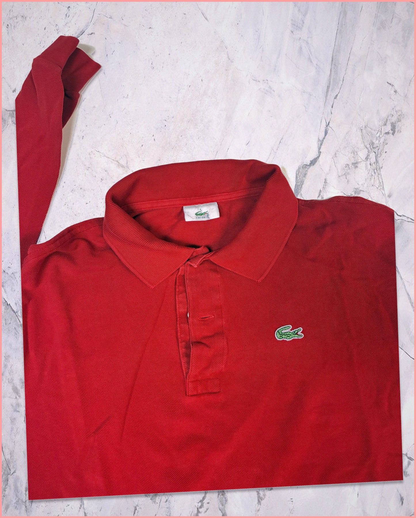 Vintage Lacoste Langarm Shirt M 6-0-9-4
