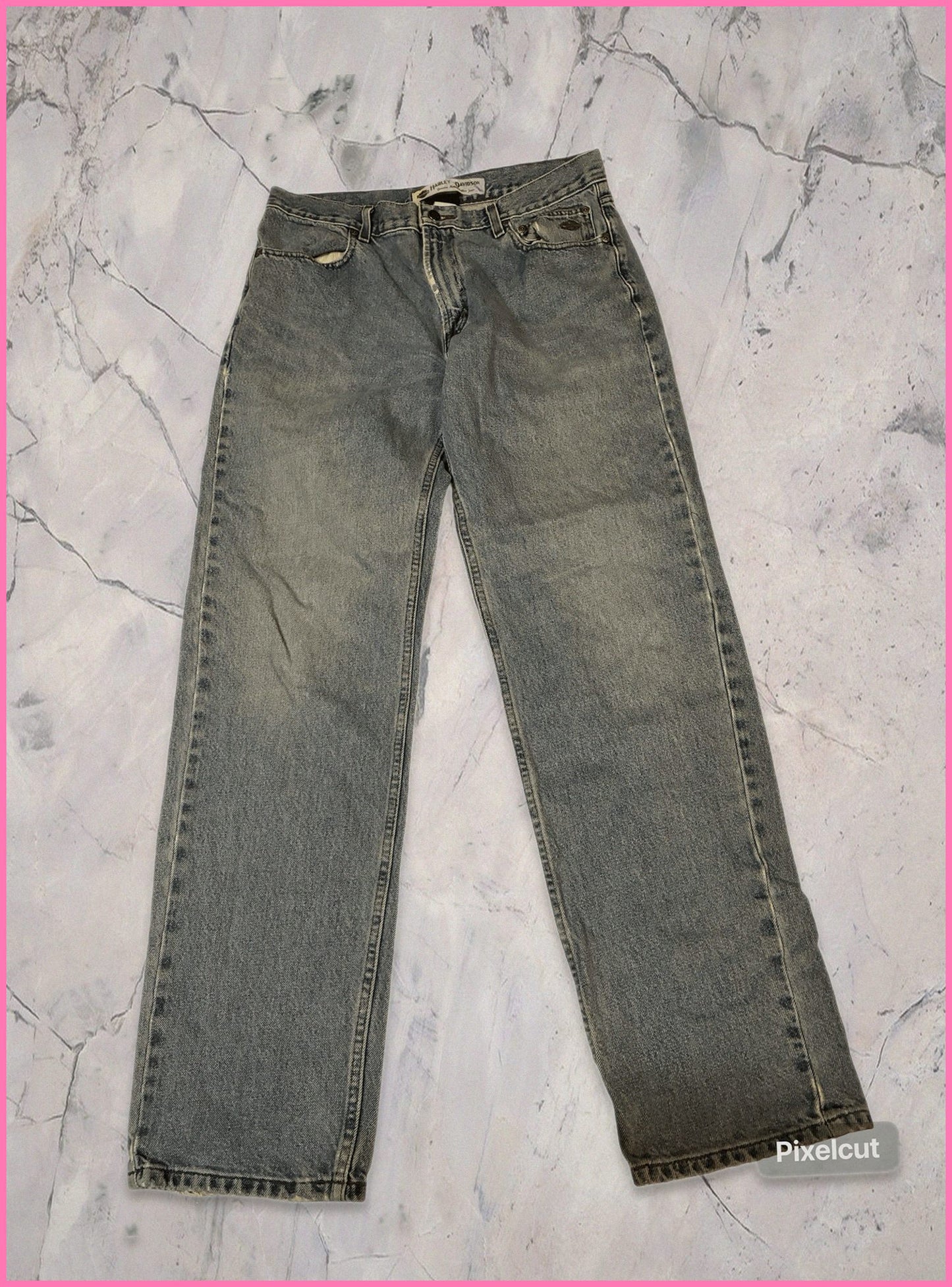 Vintage Harley Davidson Jeans baggy 34/34 XL 6-2-7-0