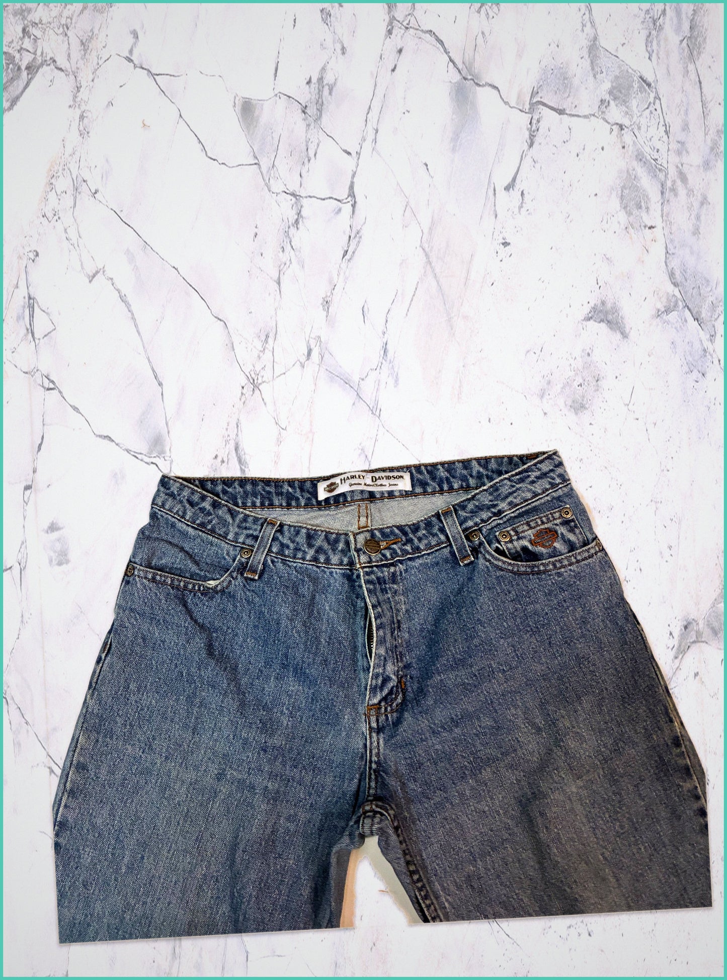 Vintage Harley Davidson Jeans gekürzt S 6-2-6-2