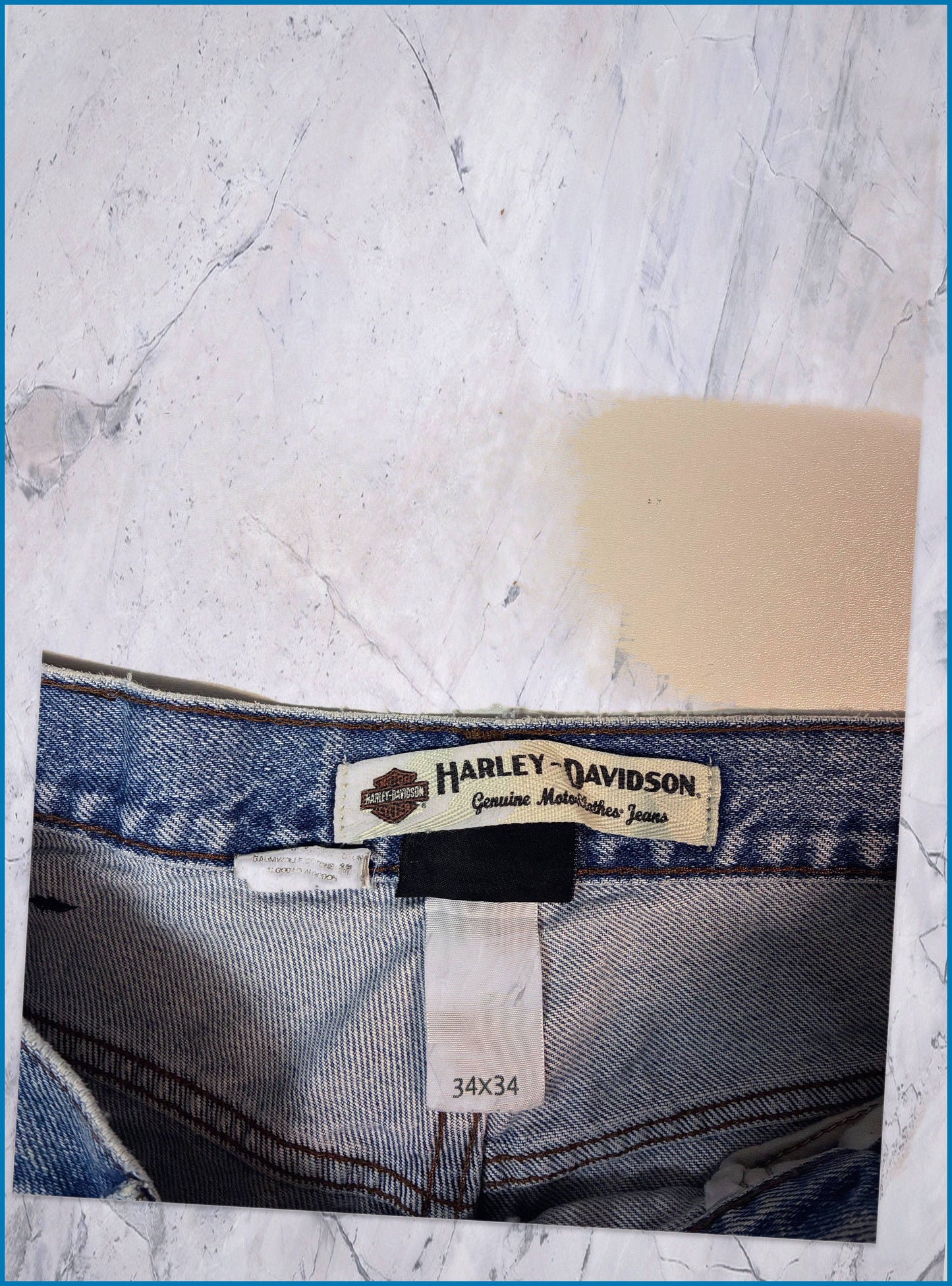 Vintage Harley Davidson Jeans baggy 34/34 XL 6-2-7-0