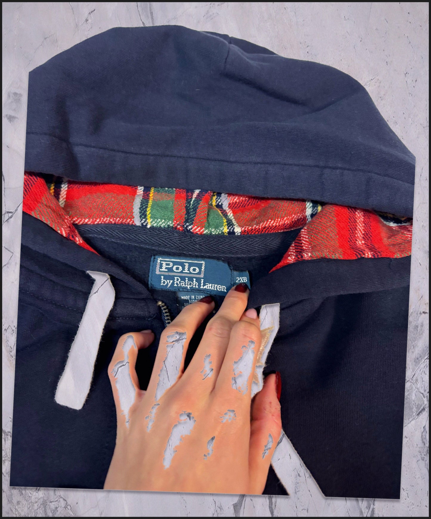 Polo Ralph Lauren Vintage Zipper Navy xxl 6-3-3-1