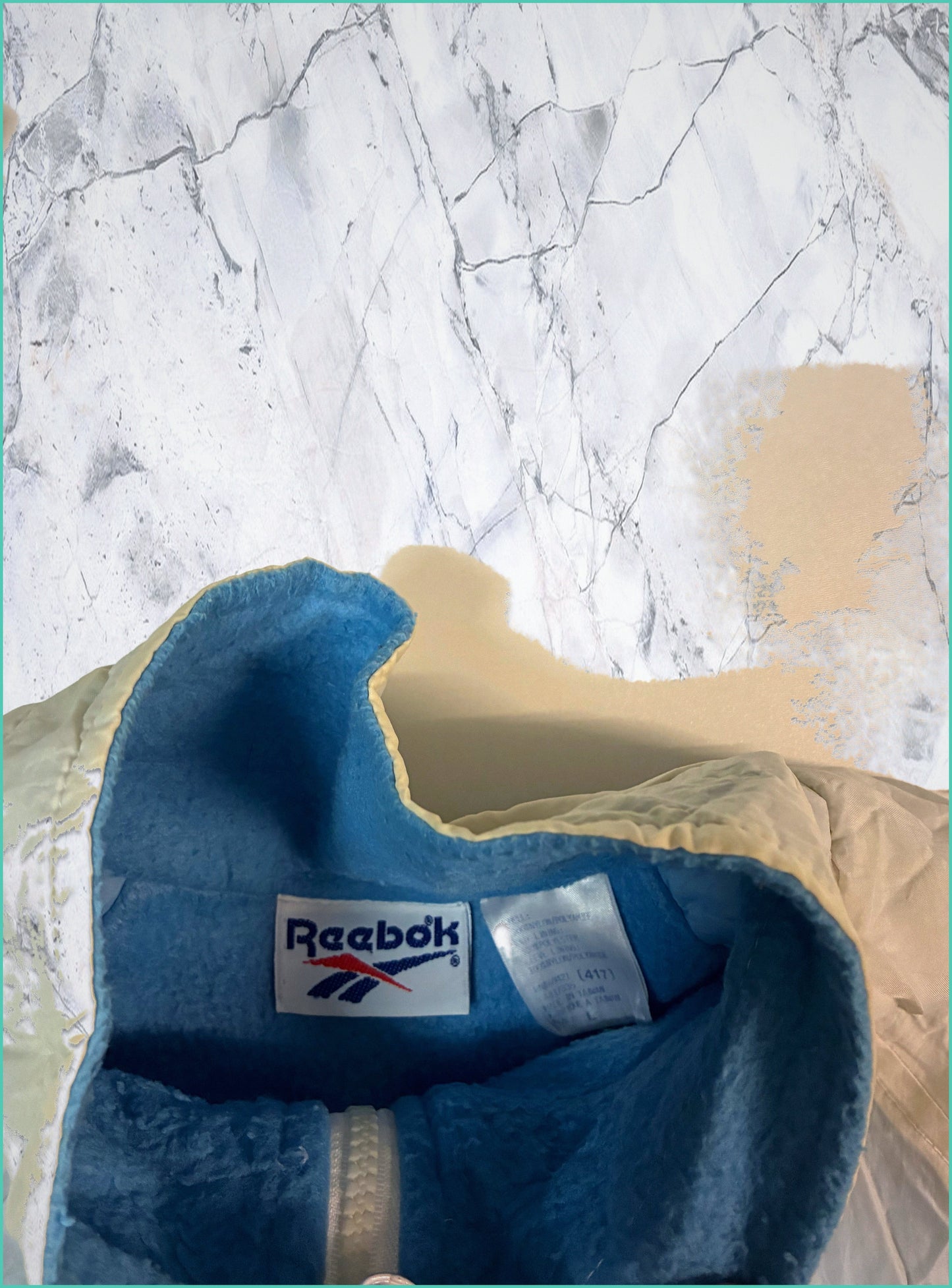 Vintage Reebok Jacke gefüttert mit fleece L 5-9-1-8