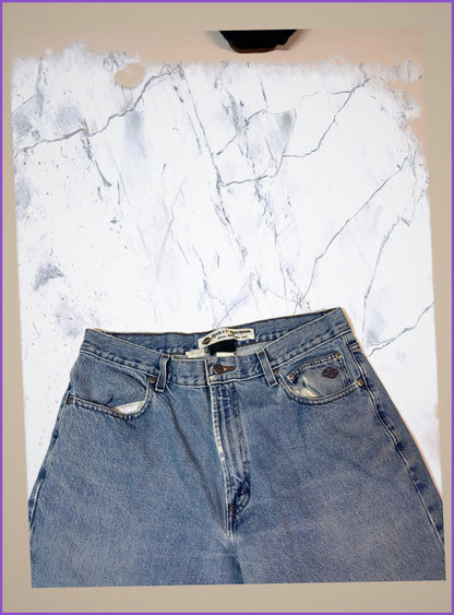Vintage Harley Davidson Jeans baggy 34/34 XL 6-2-7-0