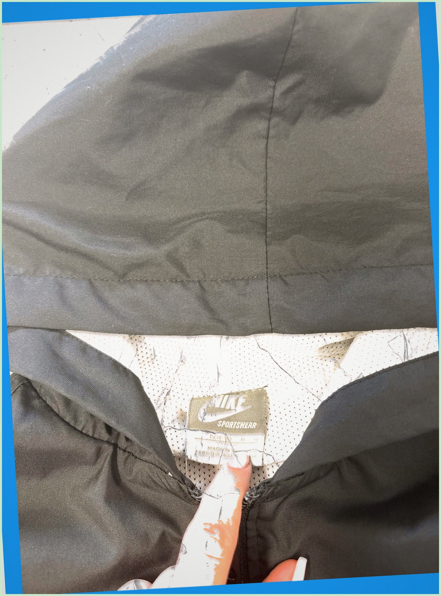 Nike Vintage Jacke Kids L fit S schwarz weiß 7 2 8 9