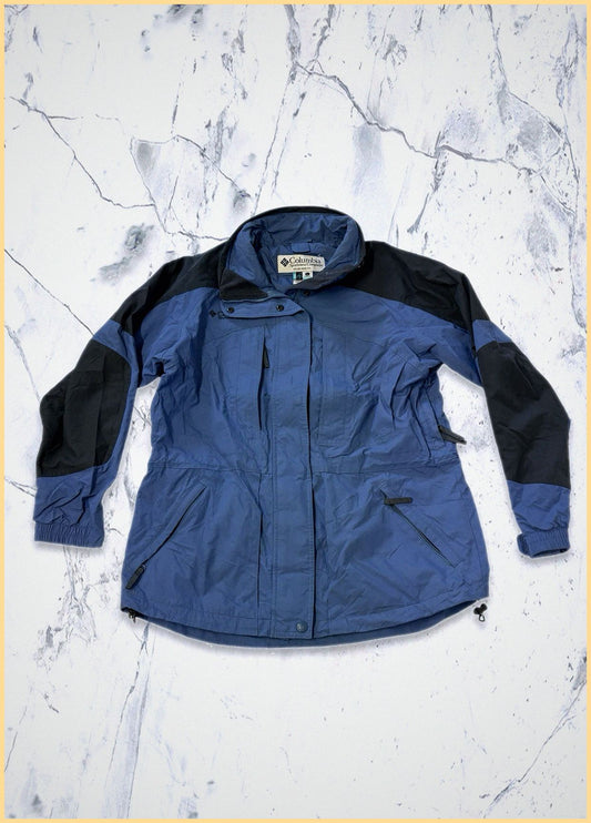 Columbia Vintage Jacke Damen L blau 2 in 1 möglich 7-270