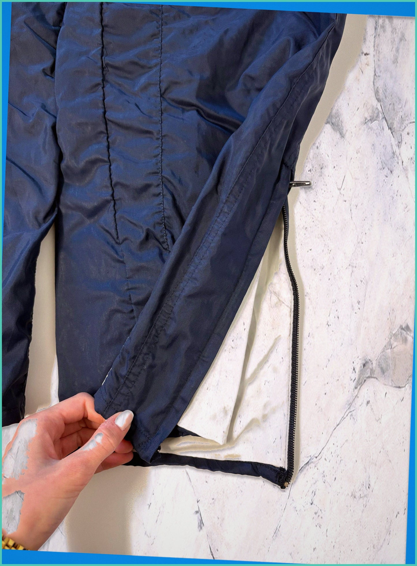 Nike Vintage Trackpants m baggy blau 7 2 6 9
