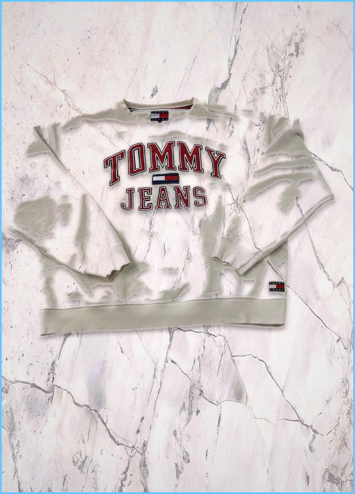 Tommy Hilfiger Vintage Sweatshirt gestickt XL 6 6 0 1