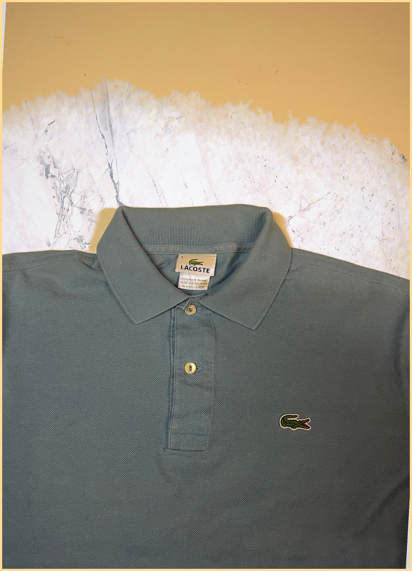 Vintage Lacoste Polo Shirt S babyblau 477 8