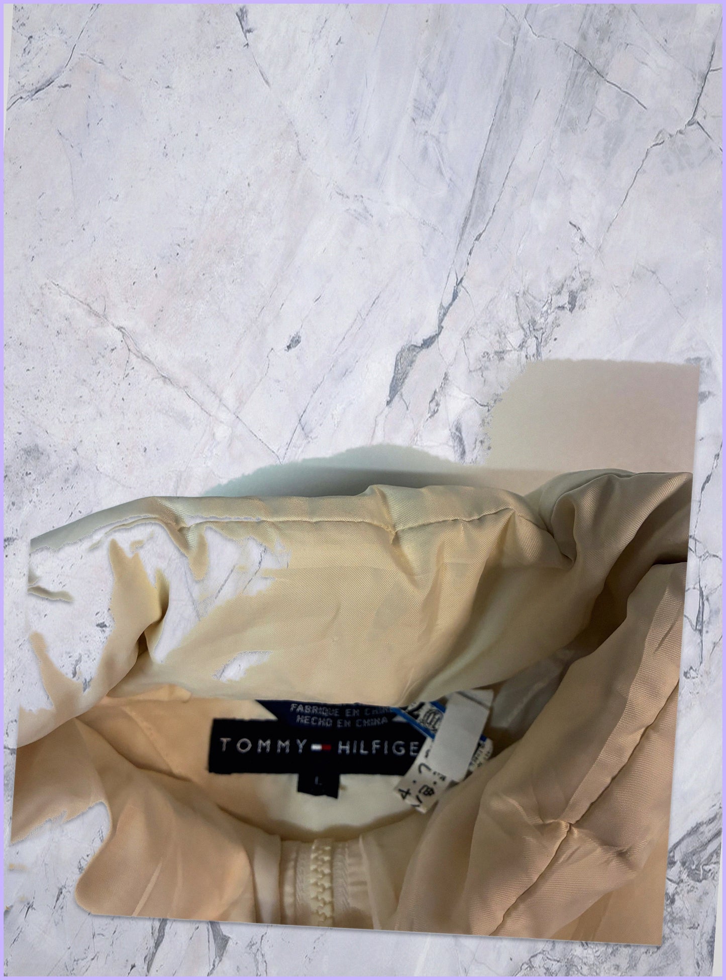 Vintage Tommy Hilfiger Winterjacke cremefarben L 6 290