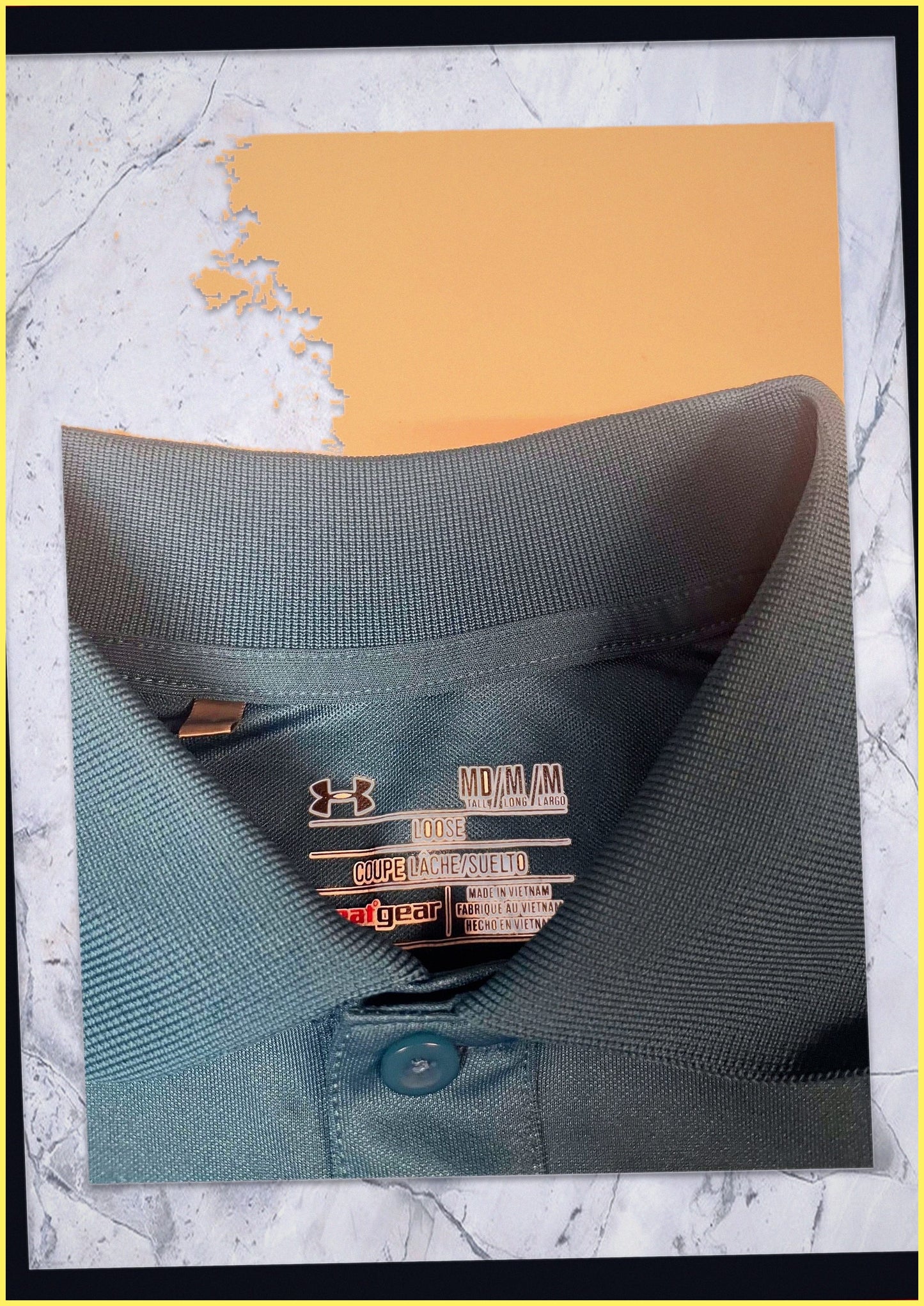 Under Amour Vintage Gym Polo Shirt M 419 0