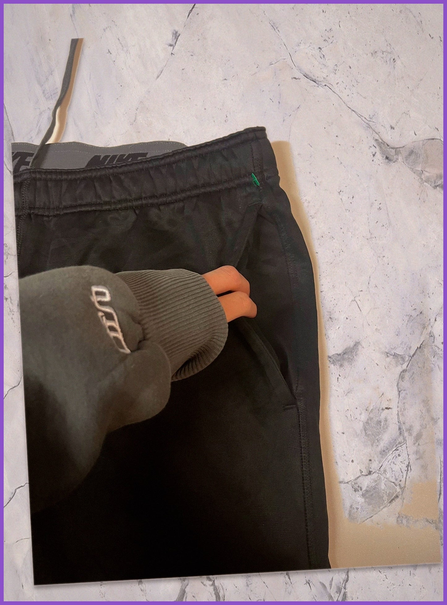 Nike Vintage Trackpants M baggy gefüttert 5-468