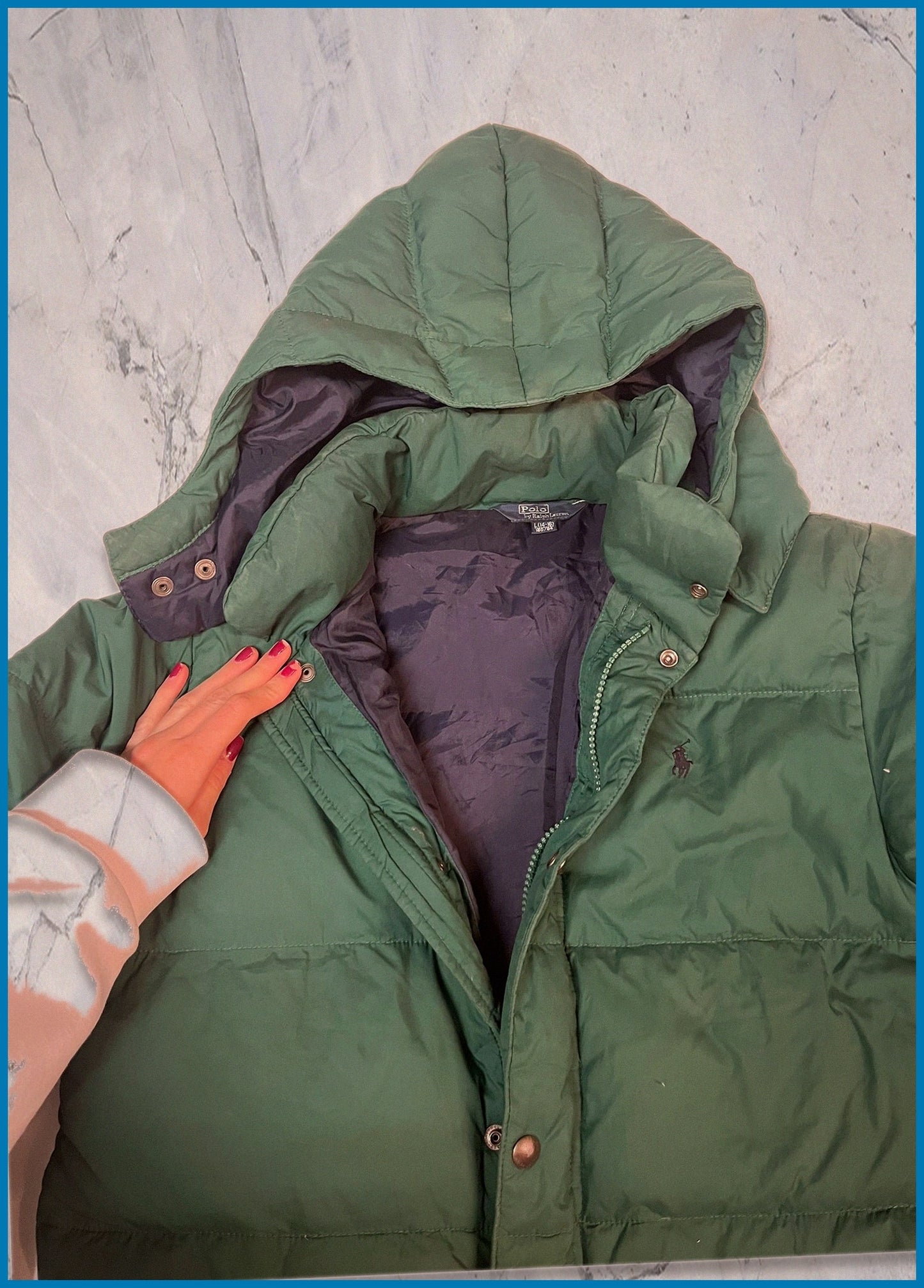 Polo Ralph lauren vintage daunenjacke kids l fit s 54 21
