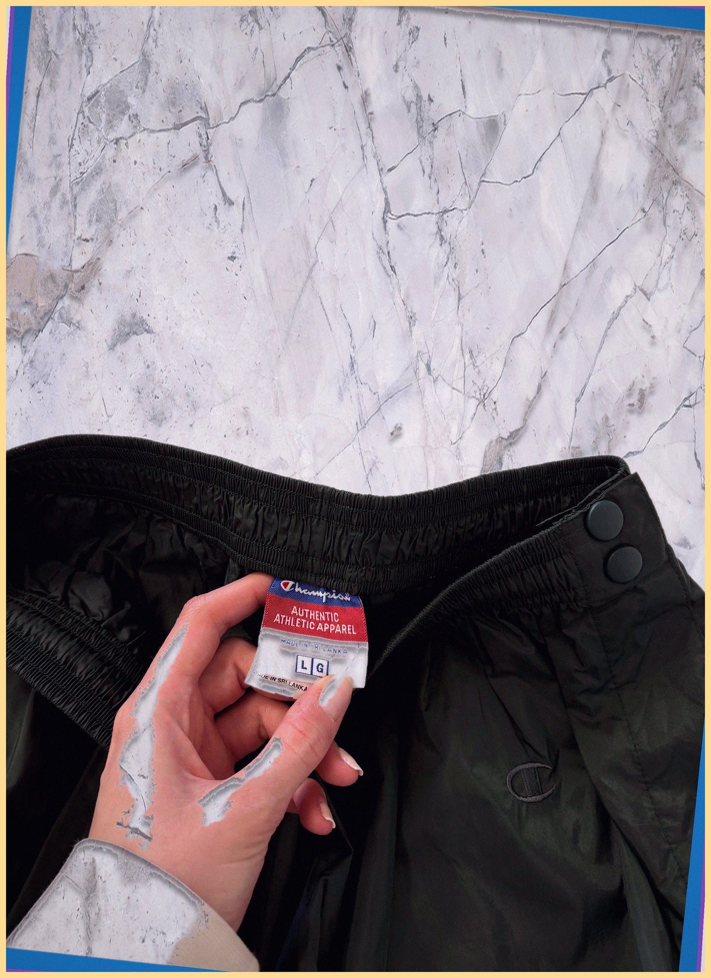 Champion Vintage Trackpants L baggy 68 33