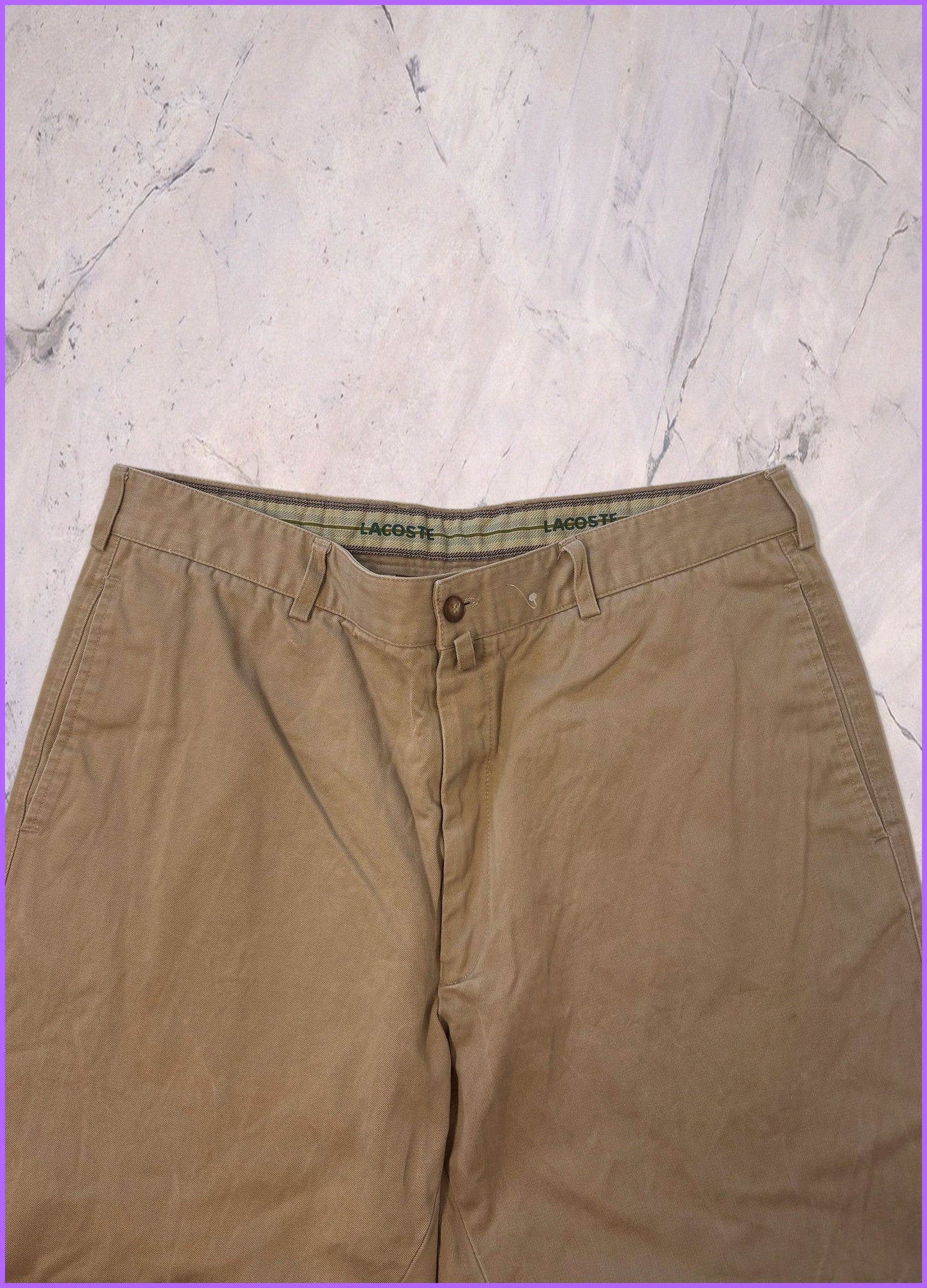 Lacoste Vintage Hose xl Beige 7 2 7 6