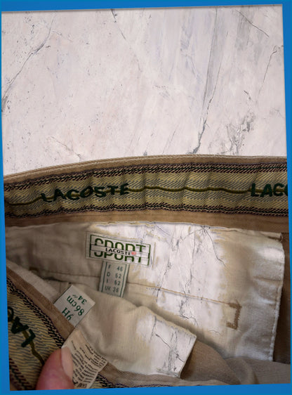 Lacoste Vintage Hose xl Beige 7 2 7 6