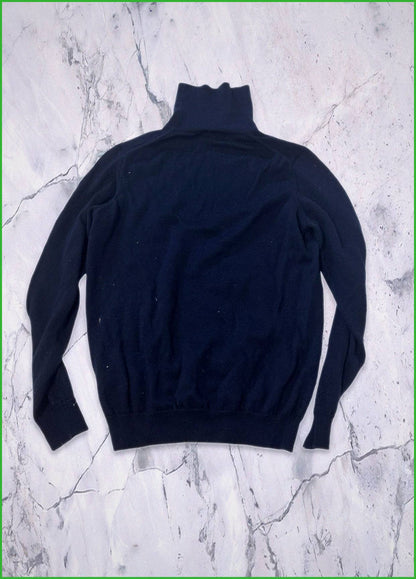 Lacoste Vintage Rollkragenpullover Wolle S navy 728 2