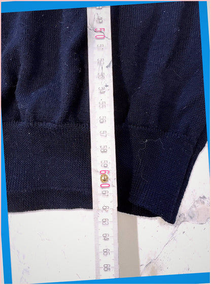 Lacoste Vintage Rollkragenpullover Wolle S navy 728 2