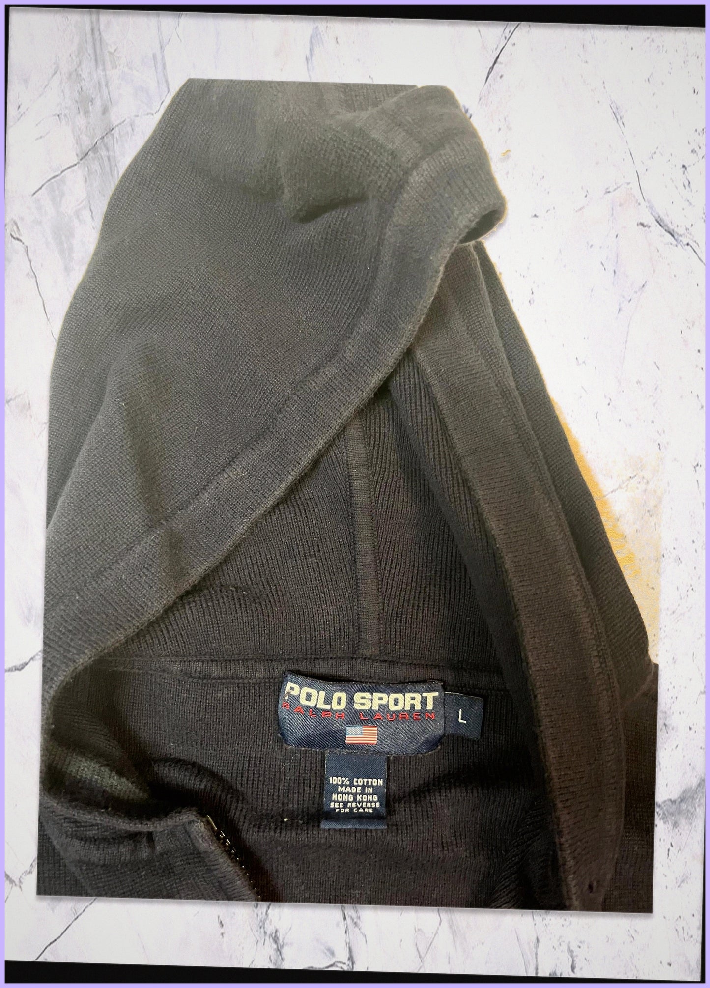 Vintage Polo Sport Hoodie L 4 283