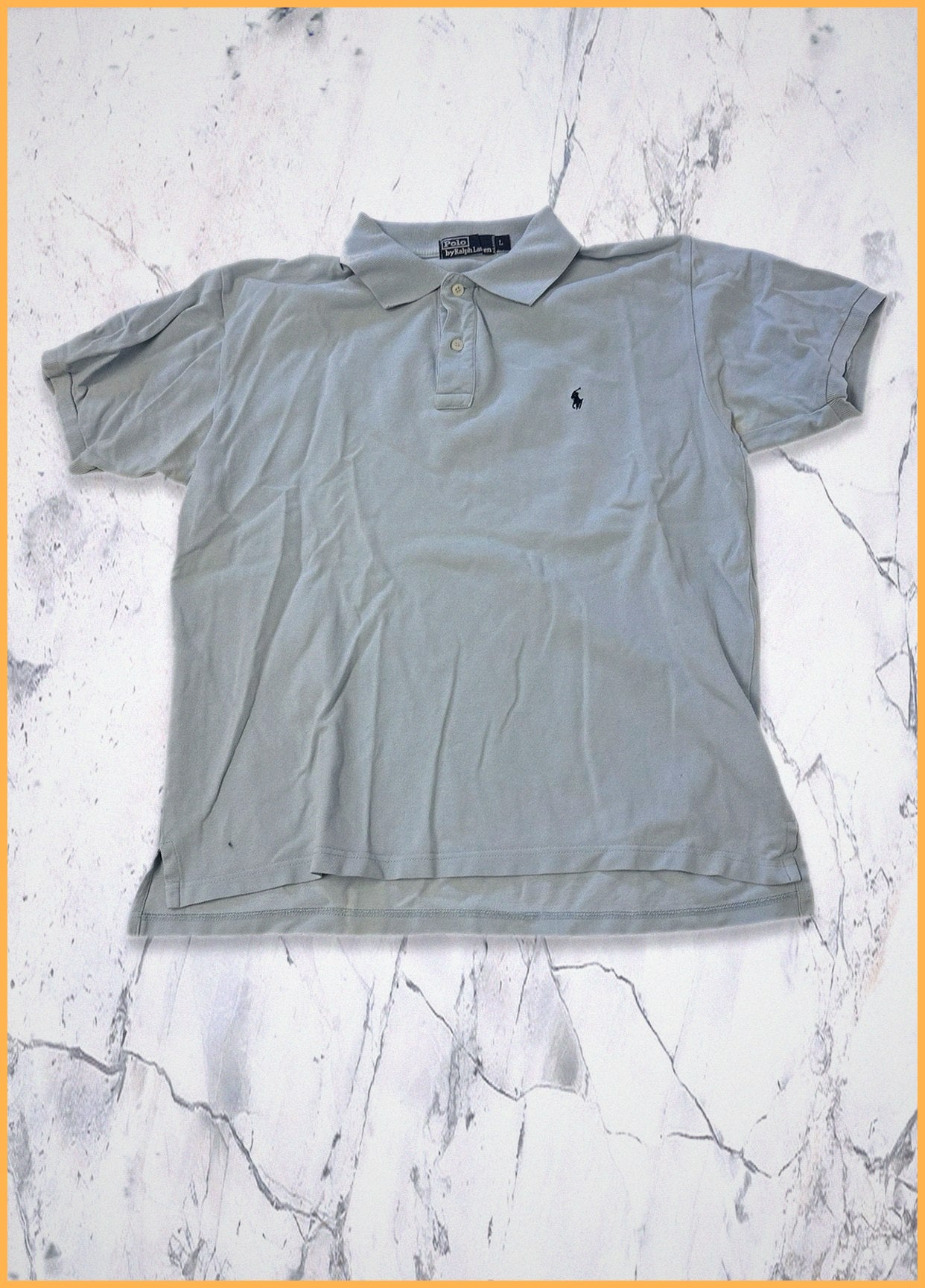 Polo Ralph Lauren Vintage Poloshirt L babyblau 7-285