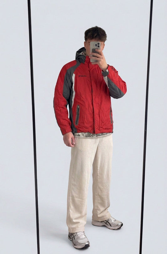 Columbia Vintage 2in1 möglich Jacke S 2-6-1-8 – getragenes Produktfoto