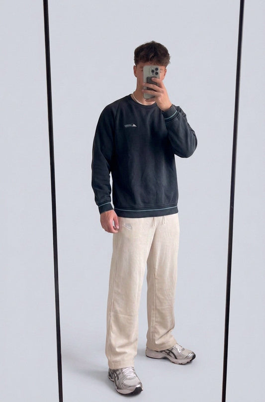 Vintage Adidas Sweatshirt XL fit L 6-0-1-8 – getragenes Produktfoto