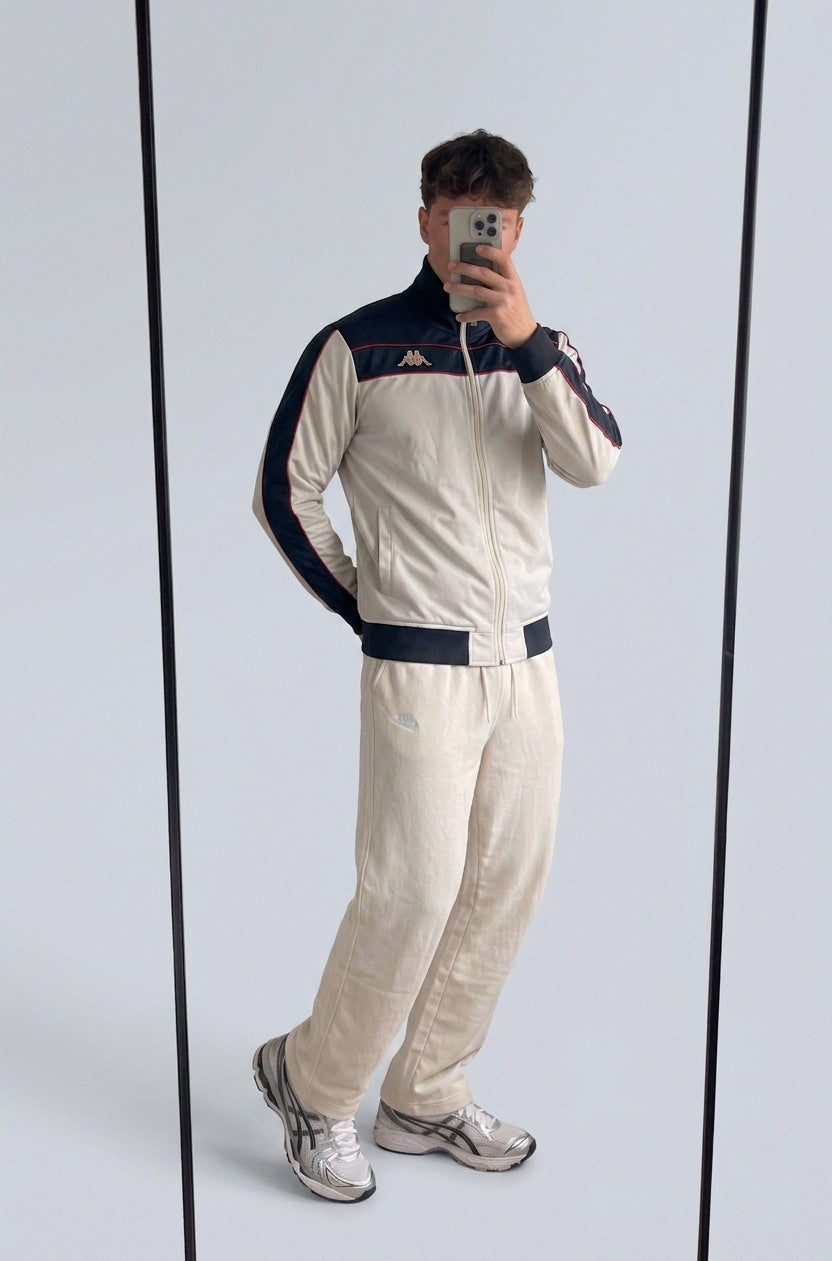 Kappa Vintage Jacke M 7520 Reißverschluss klemmt – getragenes Produktfoto
